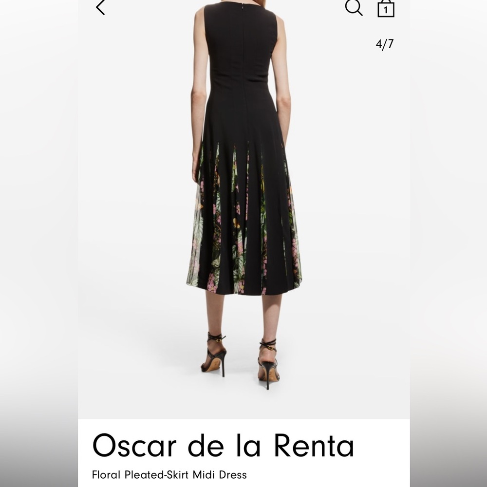 Oscar de la Renta cady dress size 10 NWT - Picture 4 of 8